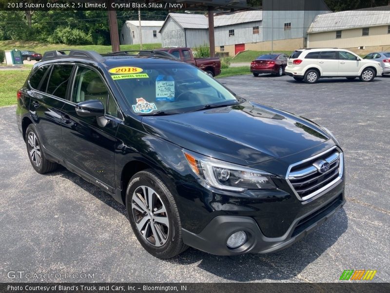 Crystal Black Silica / Ivory 2018 Subaru Outback 2.5i Limited