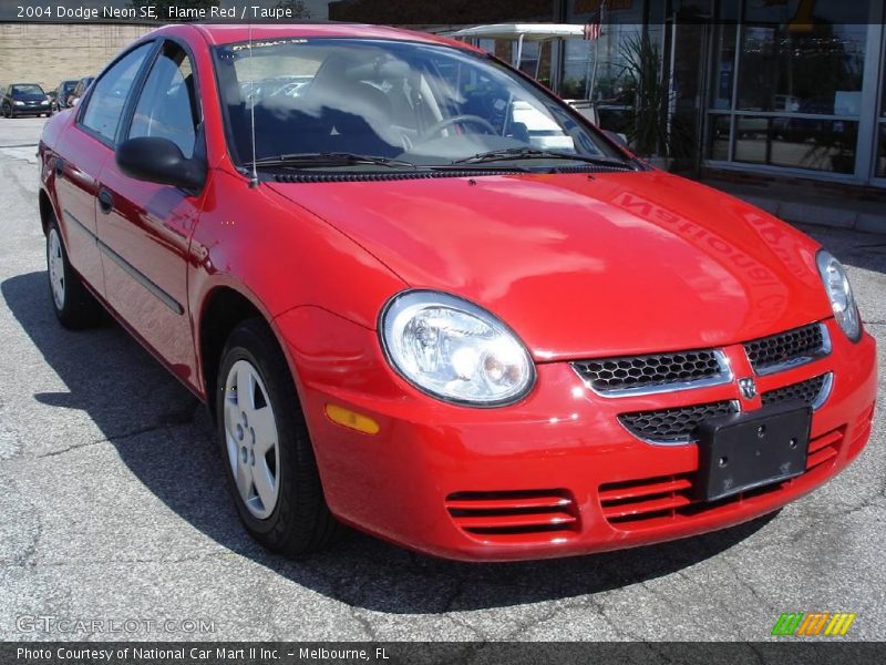 Flame Red / Taupe 2004 Dodge Neon SE