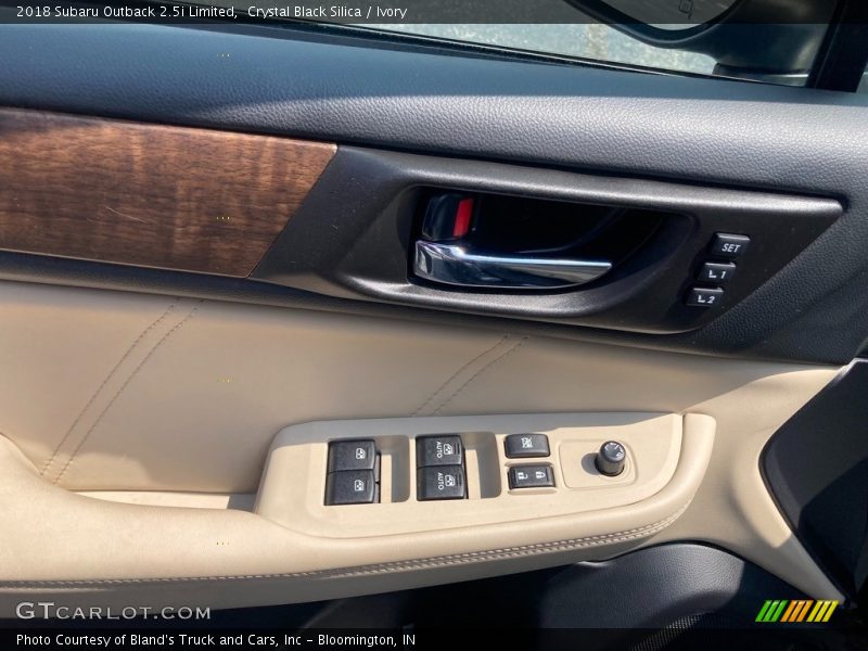 Crystal Black Silica / Ivory 2018 Subaru Outback 2.5i Limited
