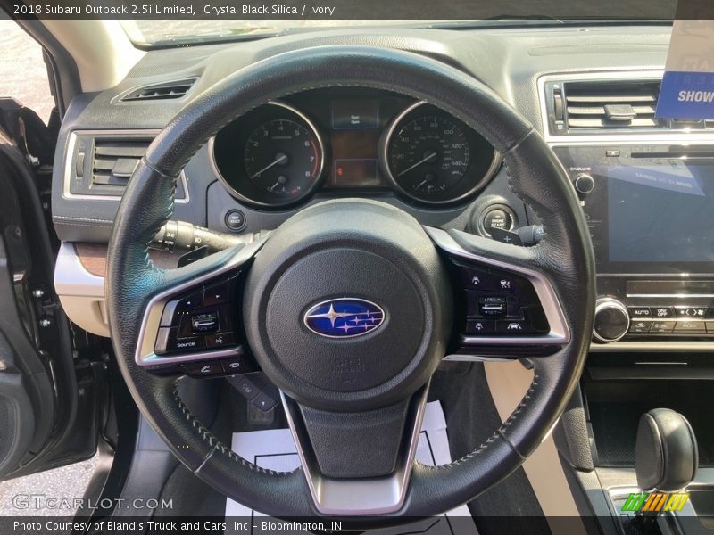 Crystal Black Silica / Ivory 2018 Subaru Outback 2.5i Limited