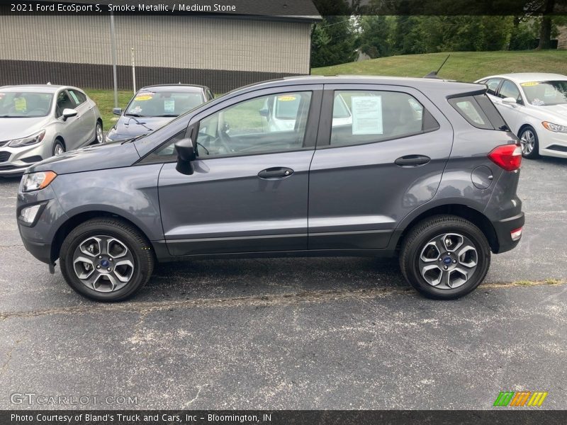 Smoke Metallic / Medium Stone 2021 Ford EcoSport S