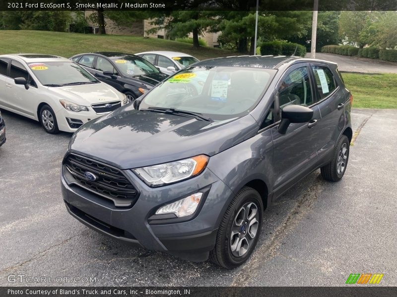 Smoke Metallic / Medium Stone 2021 Ford EcoSport S