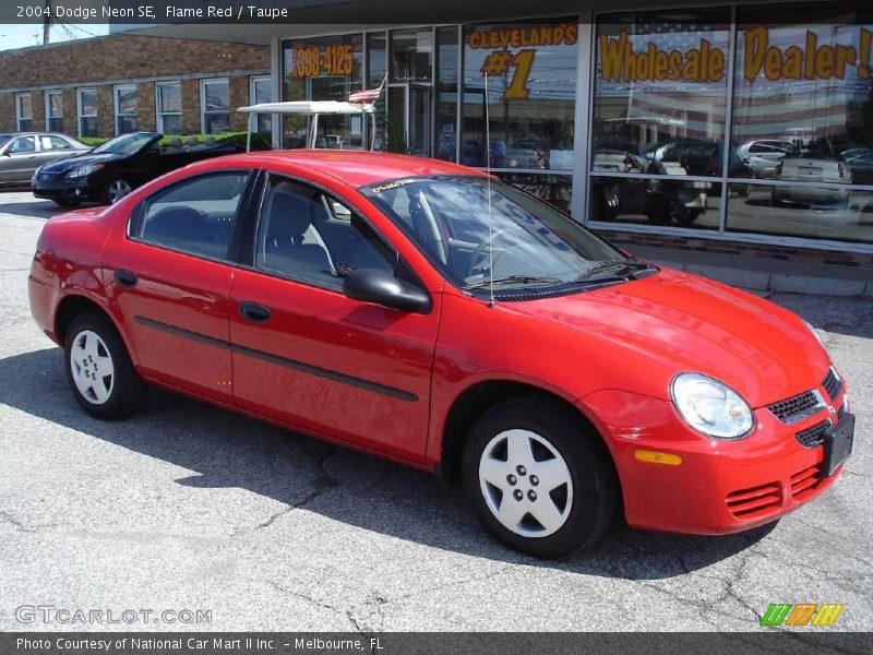 Flame Red / Taupe 2004 Dodge Neon SE
