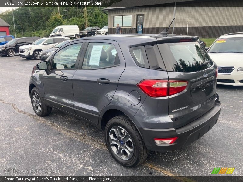 Smoke Metallic / Medium Stone 2021 Ford EcoSport S
