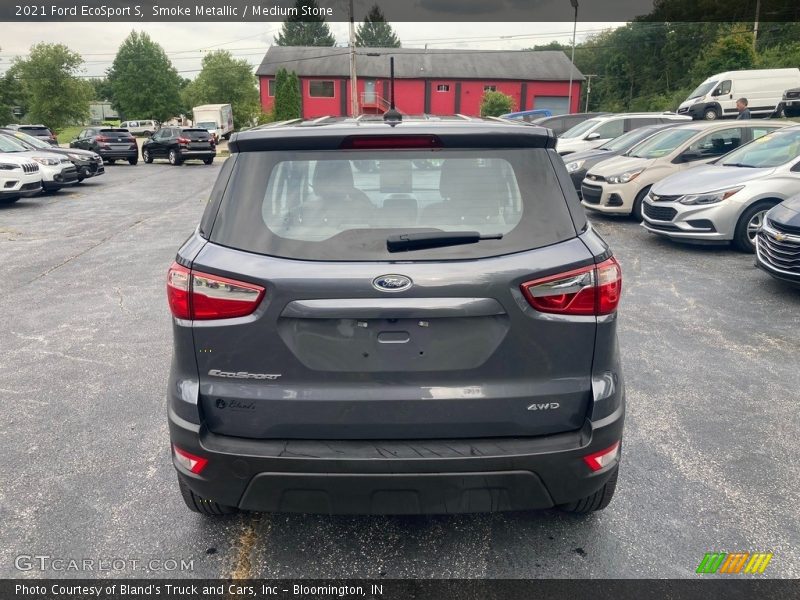 Smoke Metallic / Medium Stone 2021 Ford EcoSport S