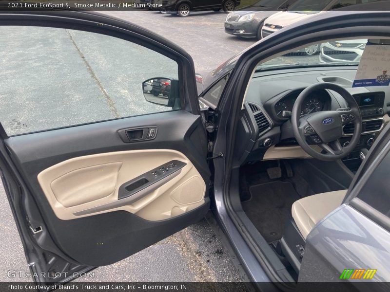 Smoke Metallic / Medium Stone 2021 Ford EcoSport S