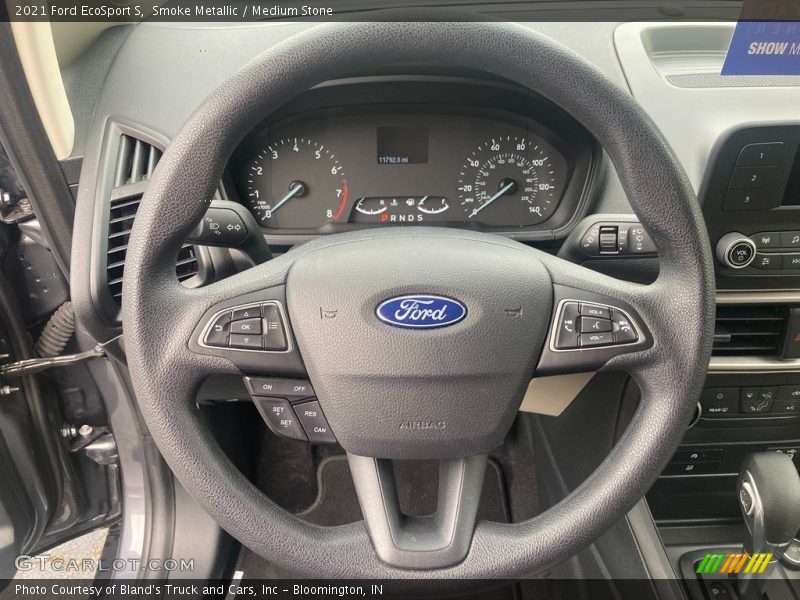 Smoke Metallic / Medium Stone 2021 Ford EcoSport S