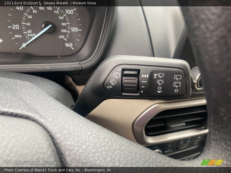 Smoke Metallic / Medium Stone 2021 Ford EcoSport S