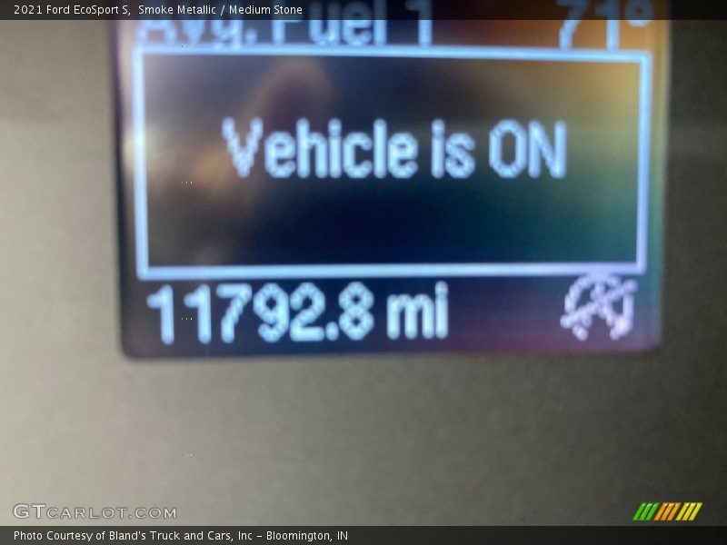 Smoke Metallic / Medium Stone 2021 Ford EcoSport S