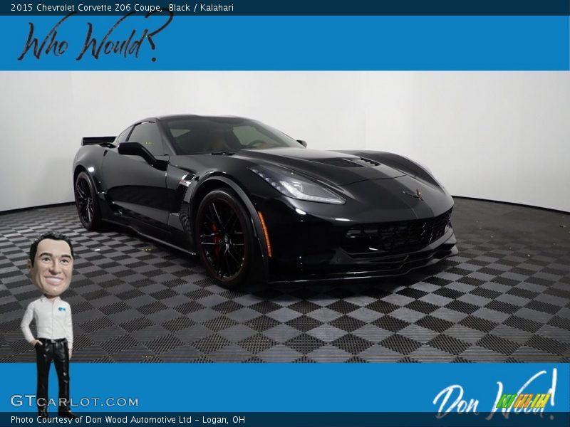 Black / Kalahari 2015 Chevrolet Corvette Z06 Coupe