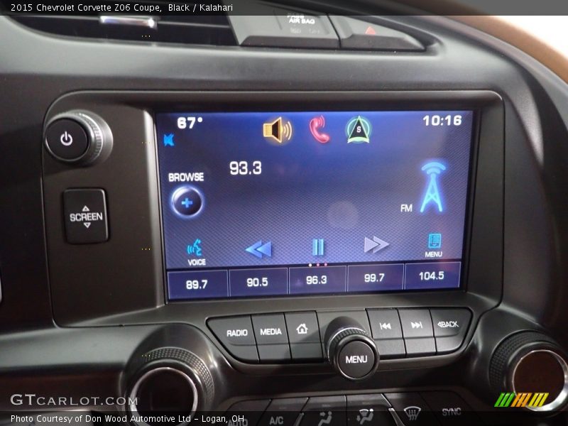 Black / Kalahari 2015 Chevrolet Corvette Z06 Coupe