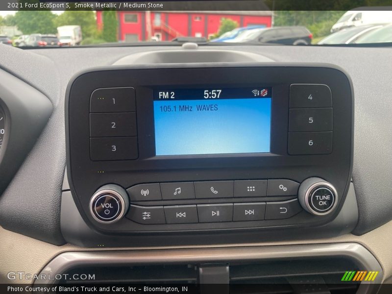 Smoke Metallic / Medium Stone 2021 Ford EcoSport S