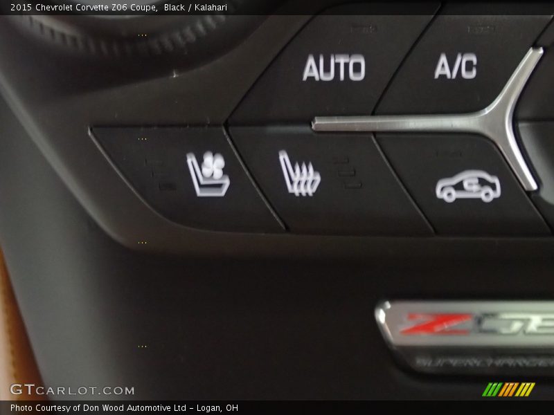 Black / Kalahari 2015 Chevrolet Corvette Z06 Coupe