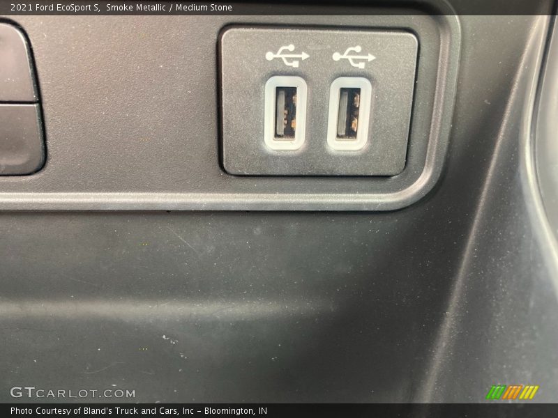 Smoke Metallic / Medium Stone 2021 Ford EcoSport S