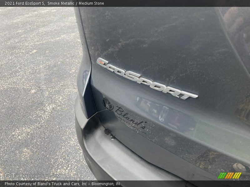 Smoke Metallic / Medium Stone 2021 Ford EcoSport S