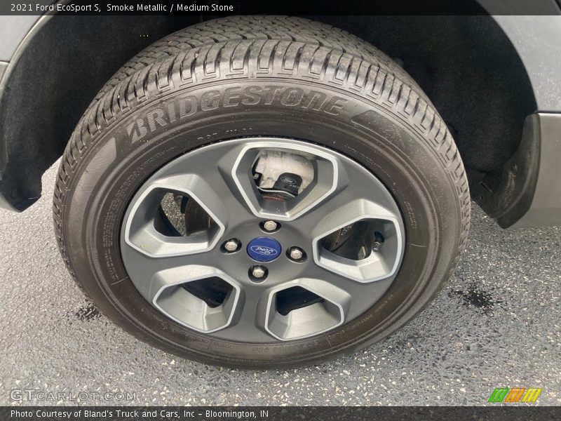 Smoke Metallic / Medium Stone 2021 Ford EcoSport S