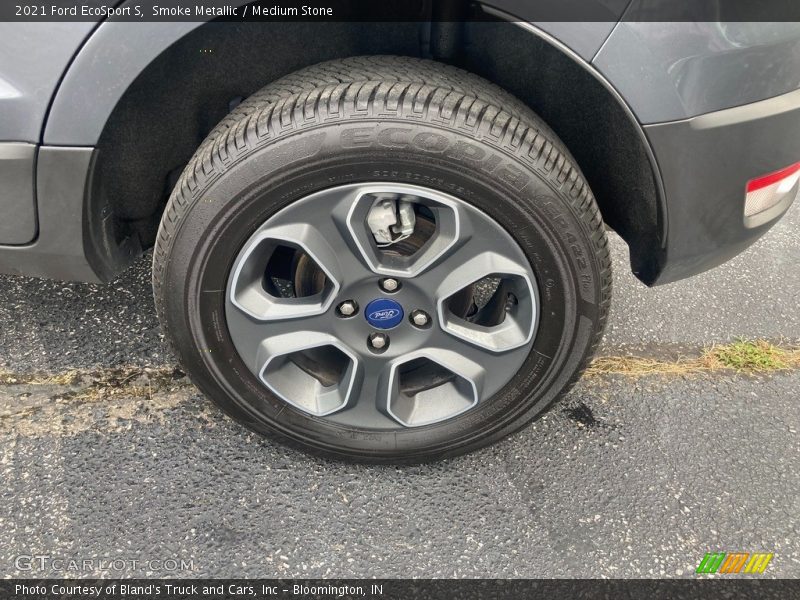 Smoke Metallic / Medium Stone 2021 Ford EcoSport S