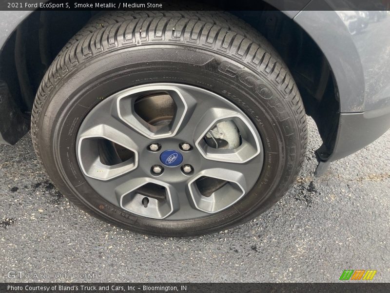 Smoke Metallic / Medium Stone 2021 Ford EcoSport S