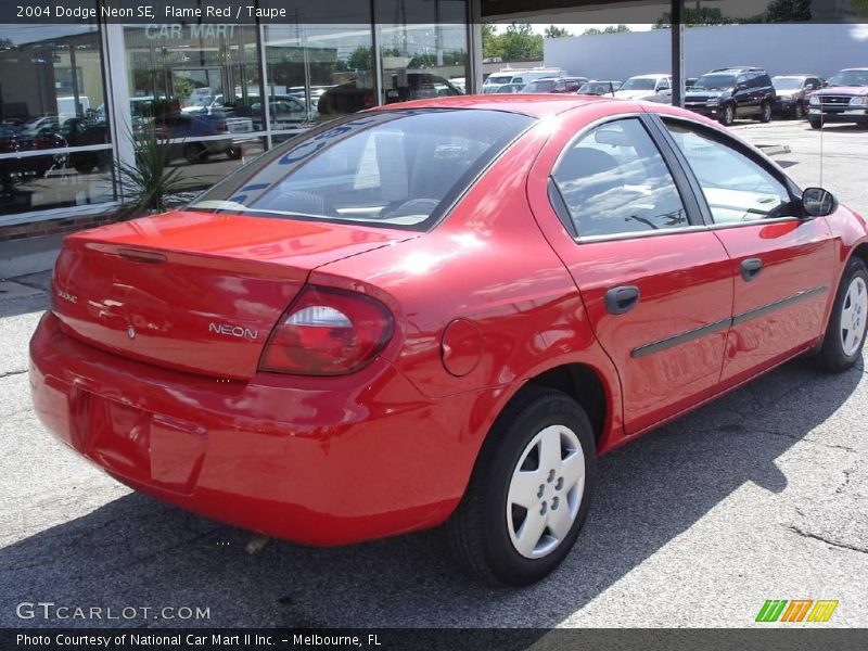 Flame Red / Taupe 2004 Dodge Neon SE