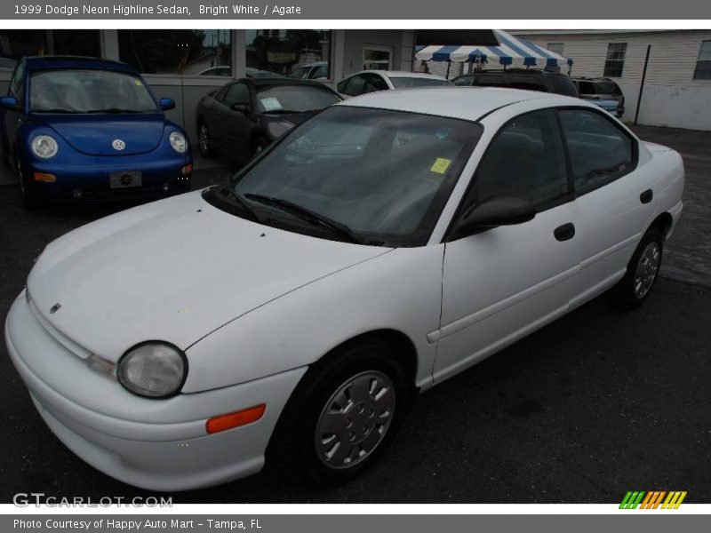 Bright White / Agate 1999 Dodge Neon Highline Sedan
