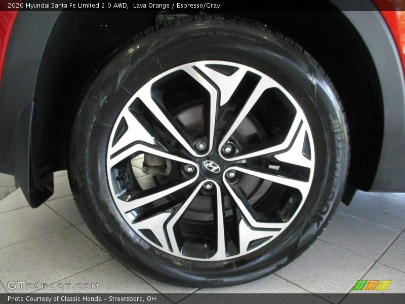 Lava Orange / Espresso/Gray 2020 Hyundai Santa Fe Limited 2.0 AWD