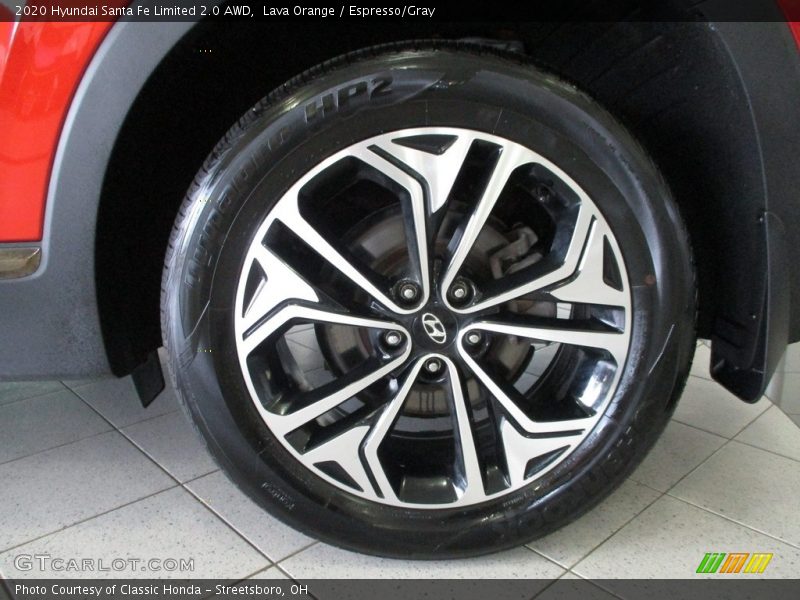 Lava Orange / Espresso/Gray 2020 Hyundai Santa Fe Limited 2.0 AWD