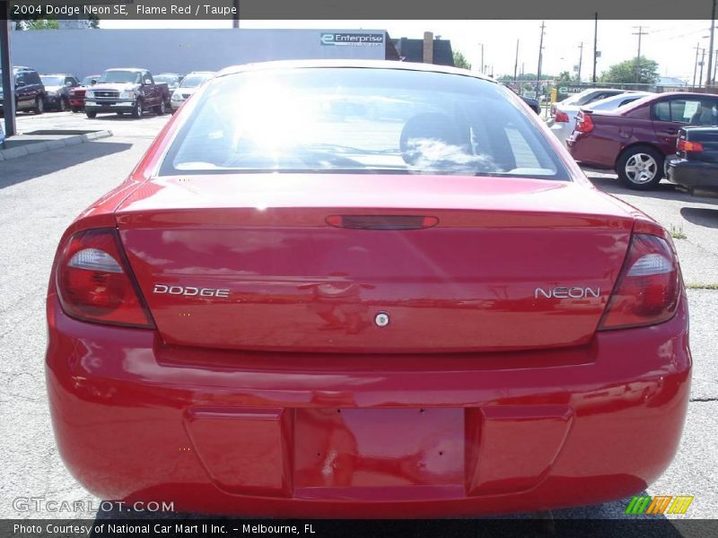 Flame Red / Taupe 2004 Dodge Neon SE