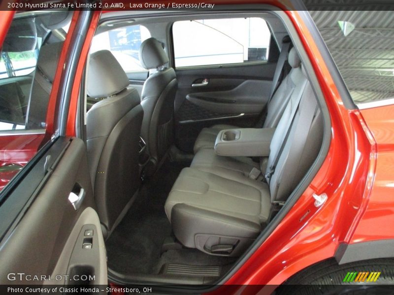 Lava Orange / Espresso/Gray 2020 Hyundai Santa Fe Limited 2.0 AWD