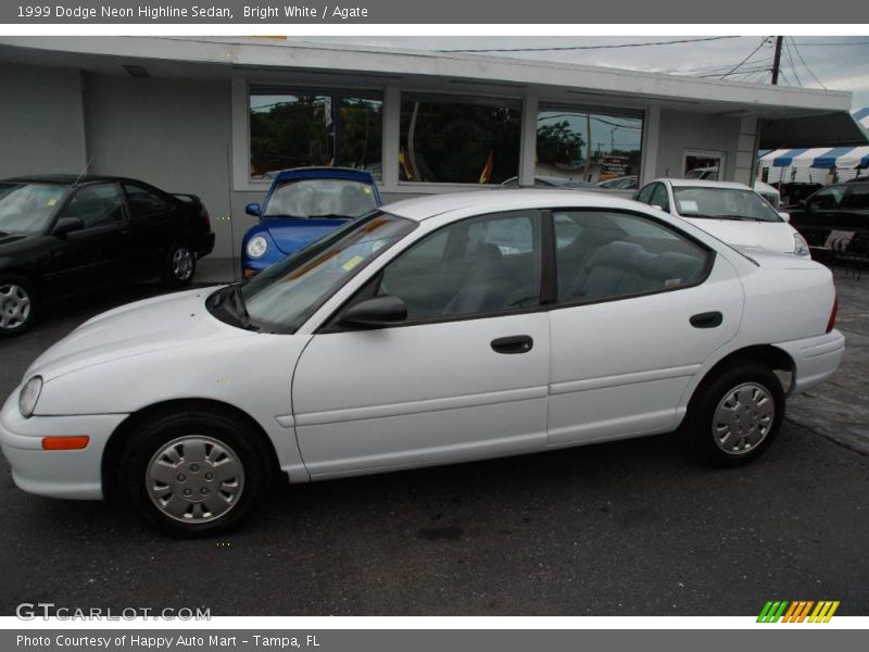 Bright White / Agate 1999 Dodge Neon Highline Sedan