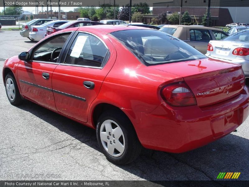 Flame Red / Taupe 2004 Dodge Neon SE