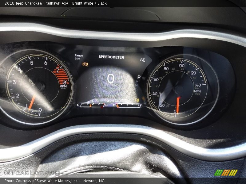 Bright White / Black 2018 Jeep Cherokee Trailhawk 4x4