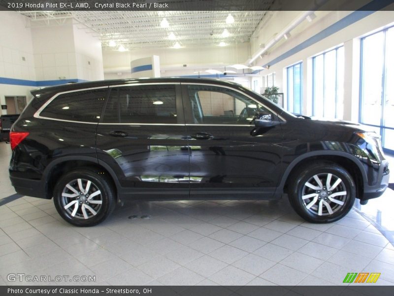 Crystal Black Pearl / Black 2019 Honda Pilot EX-L AWD