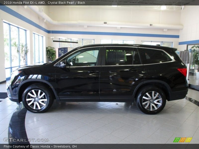 Crystal Black Pearl / Black 2019 Honda Pilot EX-L AWD