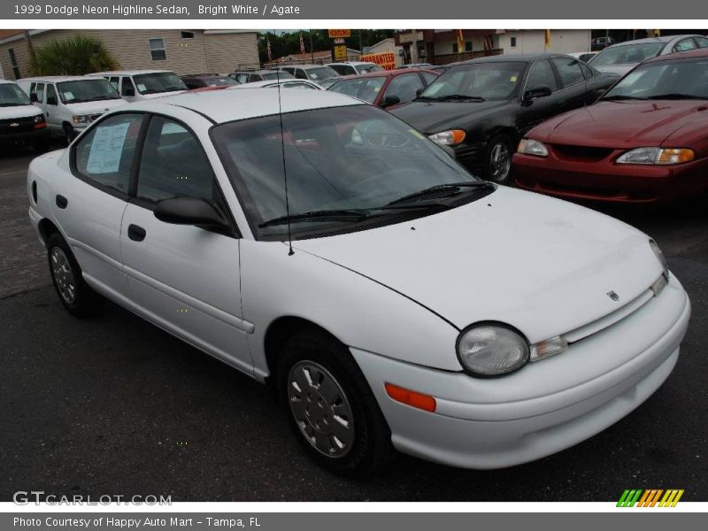 Bright White / Agate 1999 Dodge Neon Highline Sedan