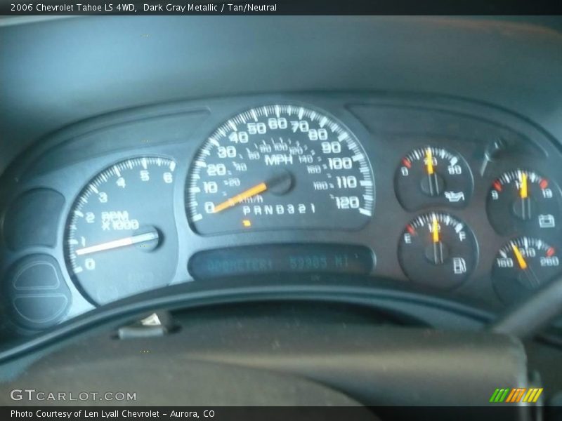 Dark Gray Metallic / Tan/Neutral 2006 Chevrolet Tahoe LS 4WD
