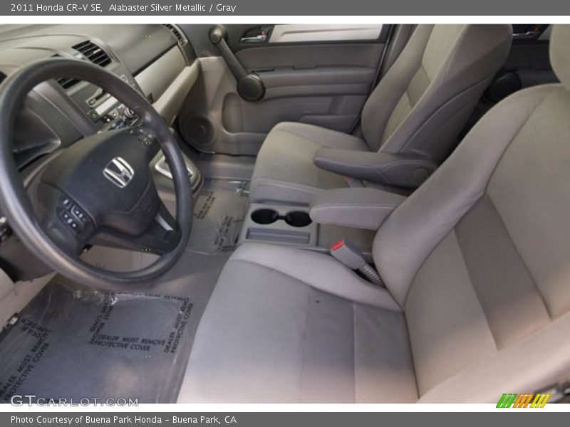 Alabaster Silver Metallic / Gray 2011 Honda CR-V SE