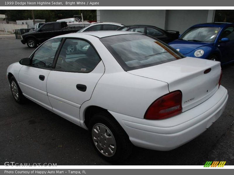 Bright White / Agate 1999 Dodge Neon Highline Sedan