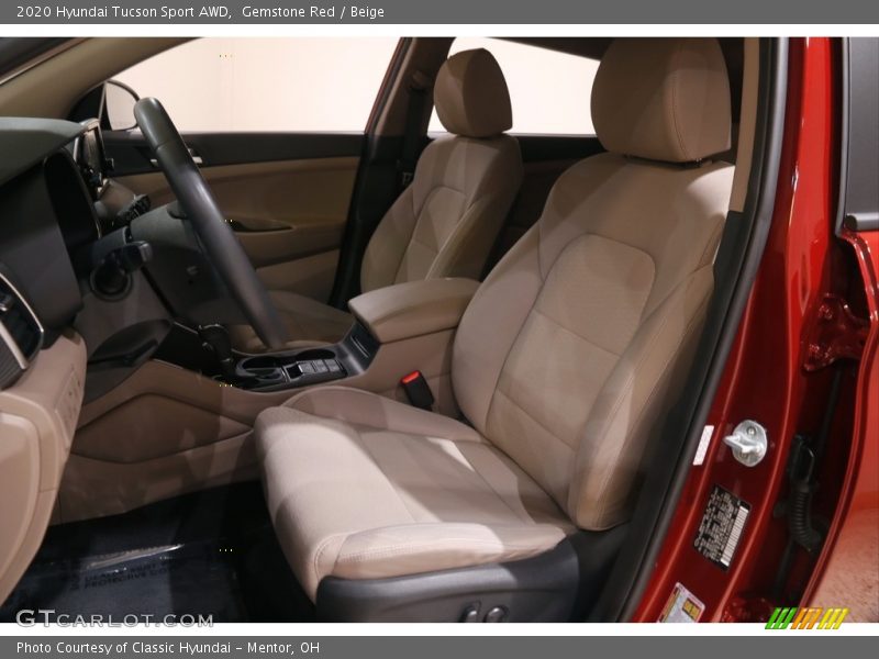 Gemstone Red / Beige 2020 Hyundai Tucson Sport AWD