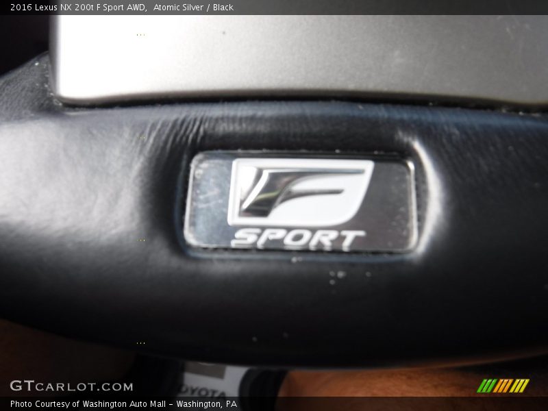 Atomic Silver / Black 2016 Lexus NX 200t F Sport AWD