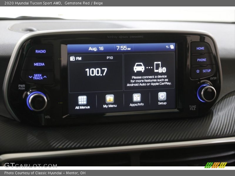 Gemstone Red / Beige 2020 Hyundai Tucson Sport AWD