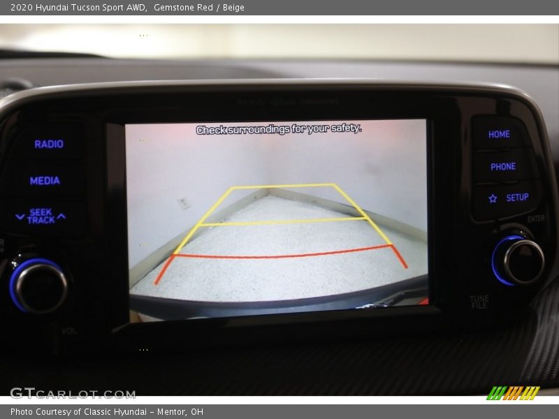 Gemstone Red / Beige 2020 Hyundai Tucson Sport AWD