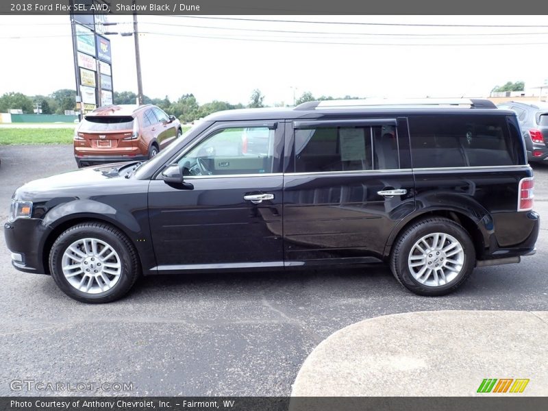 Shadow Black / Dune 2018 Ford Flex SEL AWD