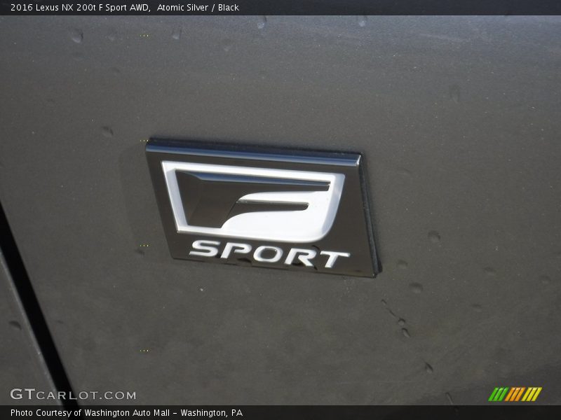 Atomic Silver / Black 2016 Lexus NX 200t F Sport AWD