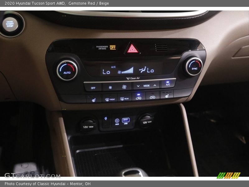 Gemstone Red / Beige 2020 Hyundai Tucson Sport AWD