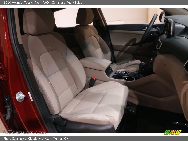 Gemstone Red / Beige 2020 Hyundai Tucson Sport AWD