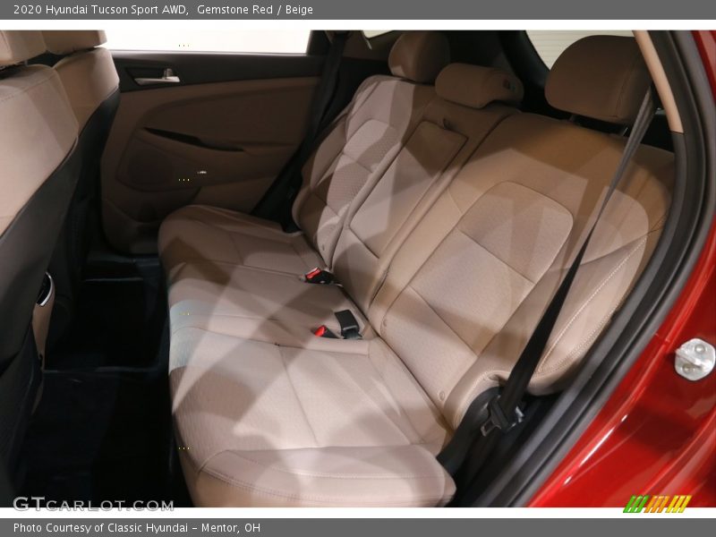 Gemstone Red / Beige 2020 Hyundai Tucson Sport AWD