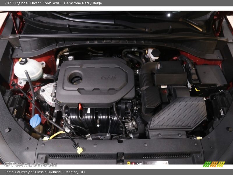 Gemstone Red / Beige 2020 Hyundai Tucson Sport AWD