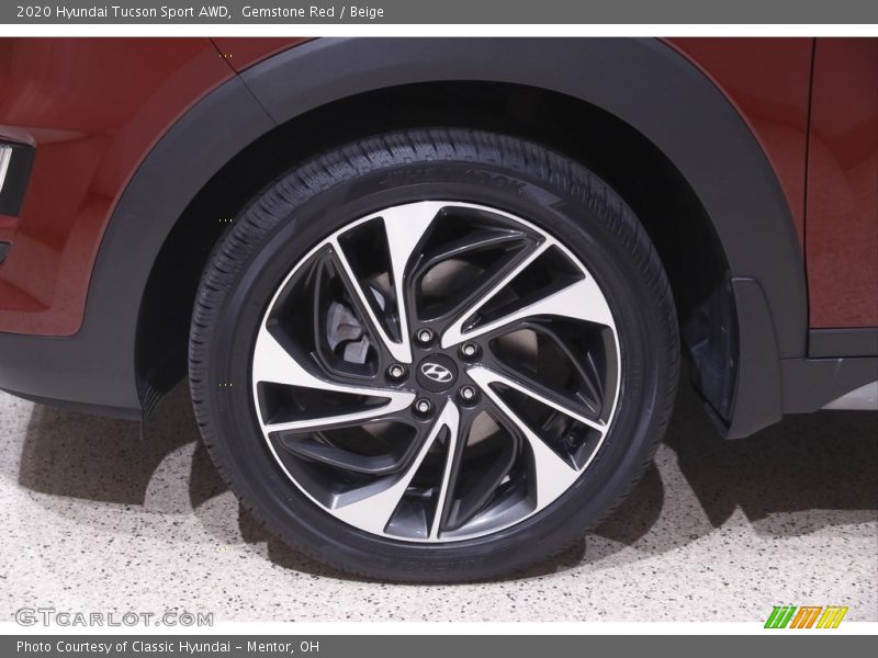 Gemstone Red / Beige 2020 Hyundai Tucson Sport AWD