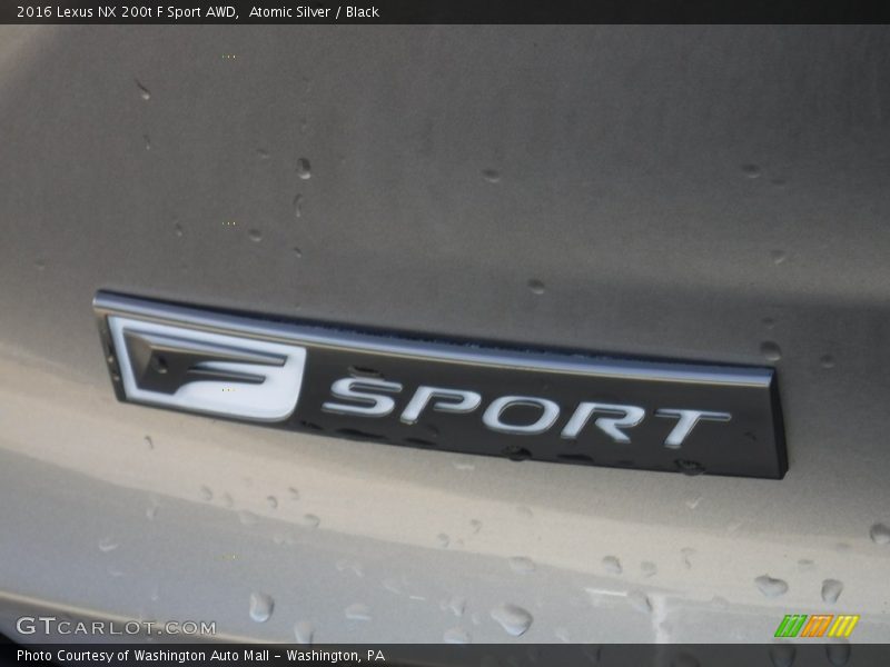 Atomic Silver / Black 2016 Lexus NX 200t F Sport AWD