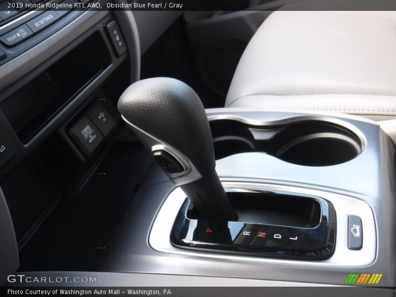 Obsidian Blue Pearl / Gray 2019 Honda Ridgeline RTL AWD